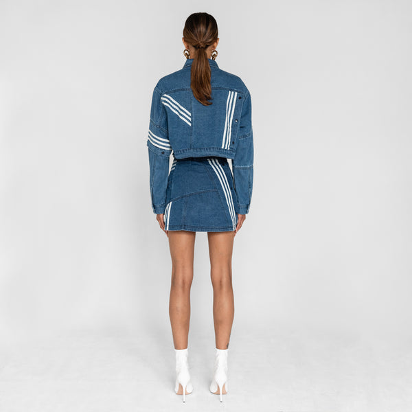 Kijun | Buy Air Brushed Denim Skirt - Blue online | Good As Gold, Nz